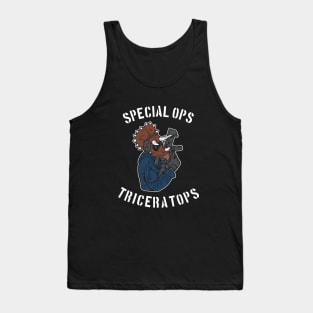 Special Ops Triceratops Tank Top